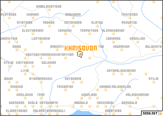 map of Khrísovon