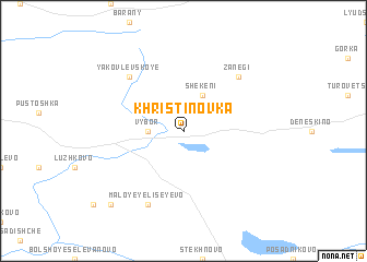 map of Khristinovka