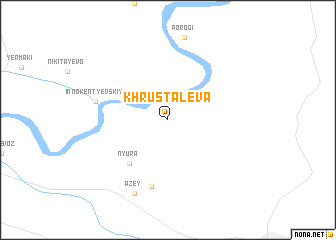 map of Khrustaleva