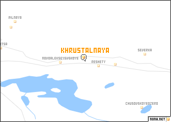 map of Khrustal\