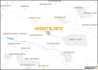 map of Khrustalʼnoye