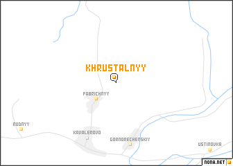 map of Khrustal\