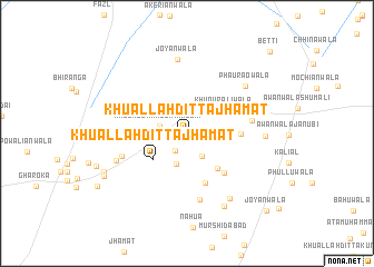 map of Khu Allāh Ditta Jhamat