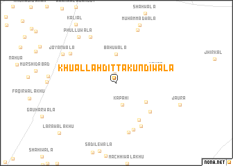map of Khu Allāh Ditta Kundīwāla