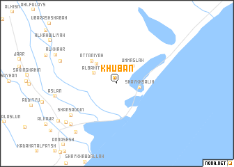 map of Khubān