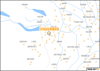 map of Khūdābād