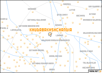 map of Khuda Bakhsh Chāndia