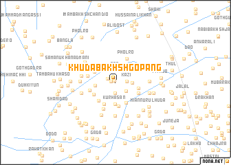 map of Khuda Bakhsh Gopāng