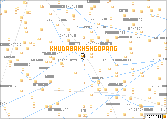 map of Khuda Bakhsh Gopāng