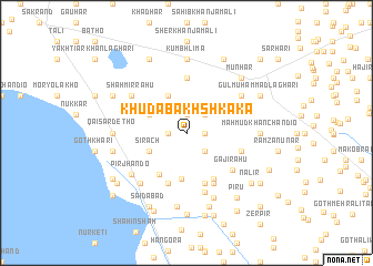 map of Khuda Bakhsh Kāka