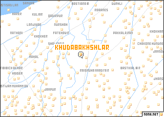 map of Khuda Bakhsh Lār