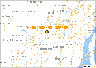 map of Khuda Bakhsh Mahesar