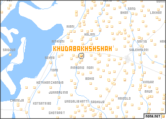 map of Khuda Bakhsh Shāh