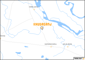 map of Khudāganj