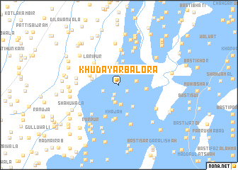 map of Khudāyār Balora