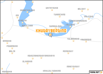 map of Khudayberdino