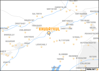 map of (( Khuday-Kulʼ ))