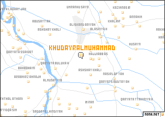 map of Khuḑayr al Muḩammad