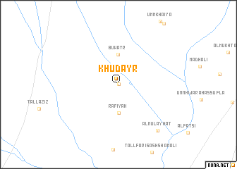 map of Khuḑayr