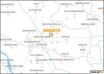 map of Khuḑayr