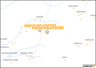 map of Khuddi Hāji Nokar