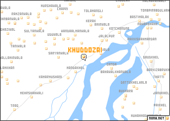 map of Khuddozai