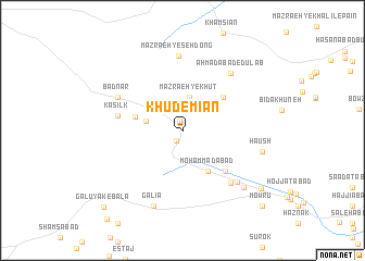 map of Khūd-e Mīān