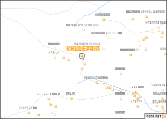 map of Khūd-e Pā\