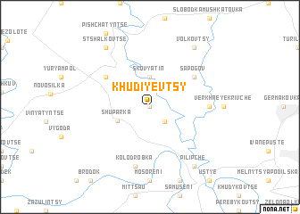 map of Khudiyevtsy