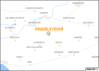 map of Khudoleyevka