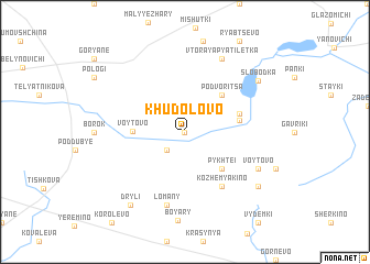 map of Khudolovo