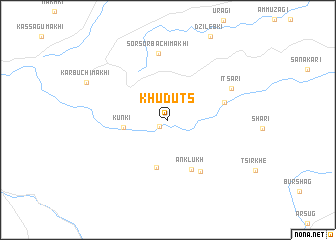 map of Khuduts