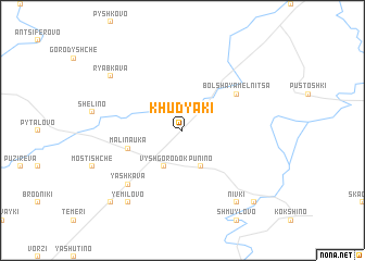 map of Khudyaki