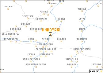 map of Khudyaki