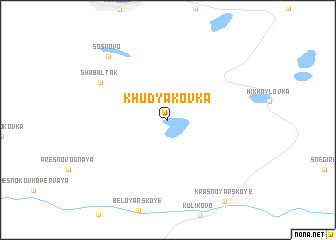 map of Khudyakovka