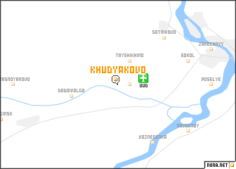 map of Khudyakovo