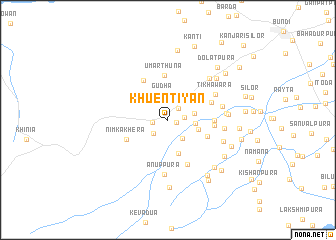 map of Khuentīyān