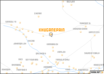 map of Khūgān-e Pāʼīn