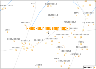 map of Khu Ghulām Husain Mochi