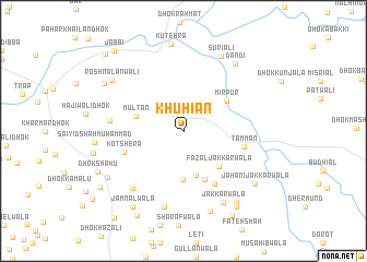 map of Khuhiān