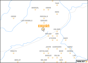 map of Khuiān