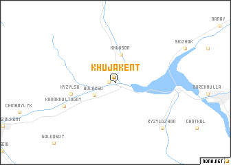 map of Khŭjakent