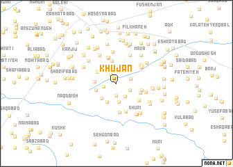 map of Khūjān