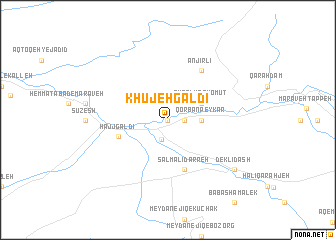 map of Khūjeh Galdī