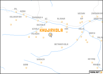 map of Khūjīr Kolā