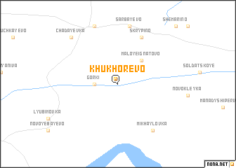 map of Khukhorëvo