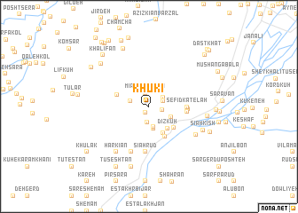 map of Khūkī