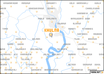 map of Khulna