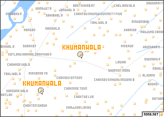 map of Khumānwāla