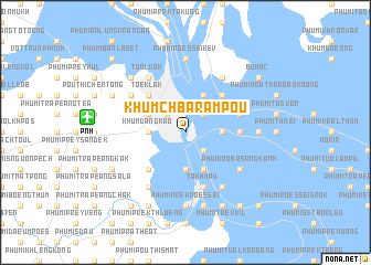 map of Khŭm Chbar Âmpŏu